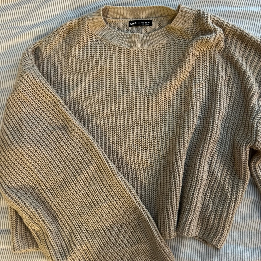 Oversized knit sweater